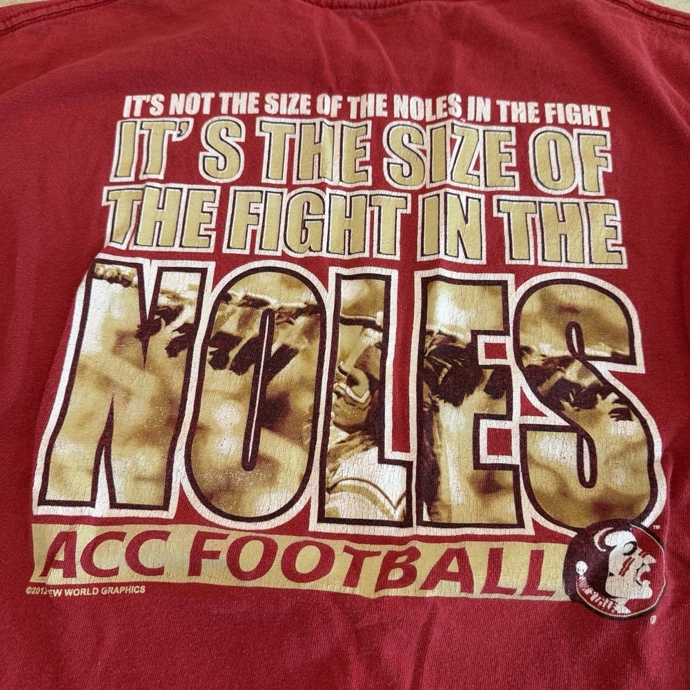 Vintage FSU Seminoles ACC Football Long Sleeve Shirt Beware of ACC XL - Picture 2 of 7